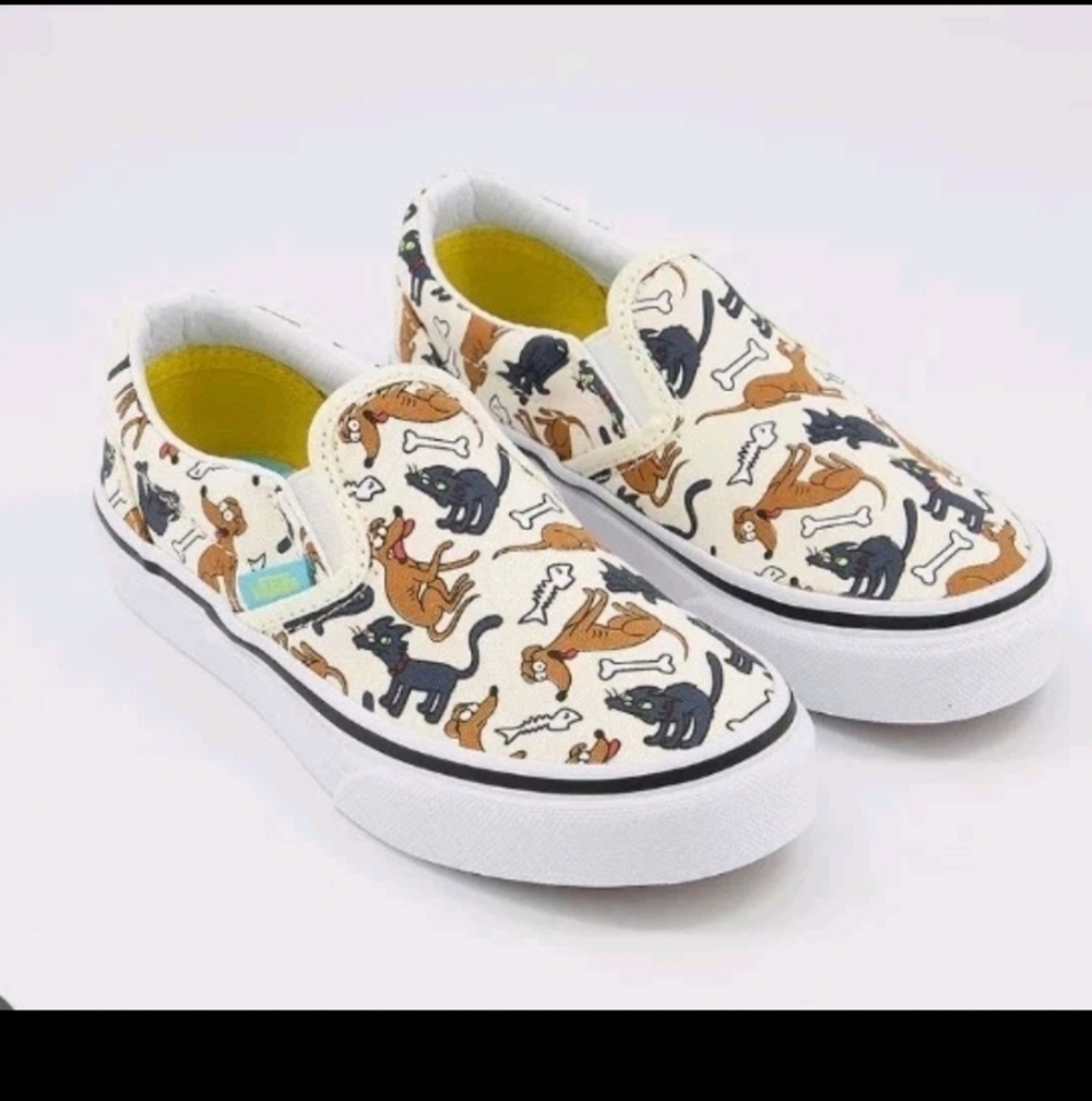 Vans The Simpsons Family Pets Classic Slip-On Big Kids' Shoes 1